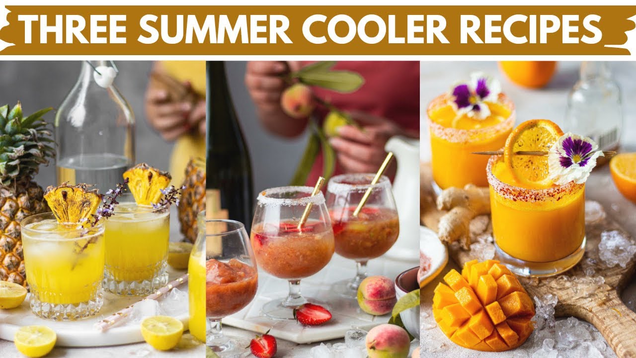 HOW TO MAKE SUMMER COOLERS Quick Refreshing Mocktail Recipes Easy