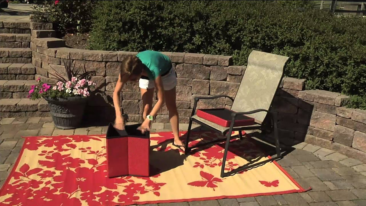 Barbara King Indoor/Outdoor Solid Color 16"x16" Folding Storage Cube with Pat James-Dementri