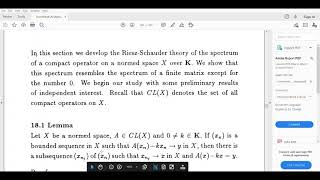 theorem 18.1 and 18.2 S4 MSc mathematics functional analysis ll module l