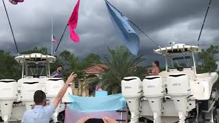 Best gender reveal on two 33 hydrasport boats with surprise ending!!