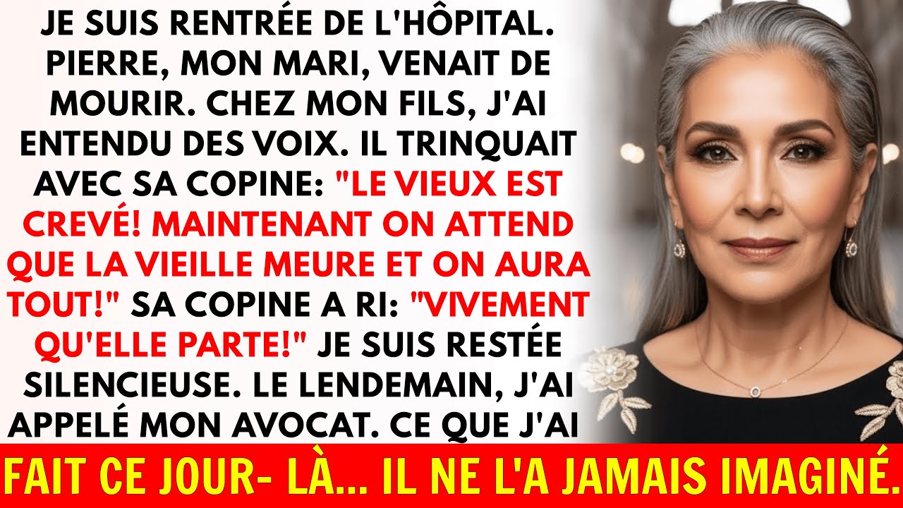 Mon Fils A Trinqué Chez Lui : "La Vieille Va Bientôt Suivre Et Tout Sera À Nous"...Il Ne Savait P...