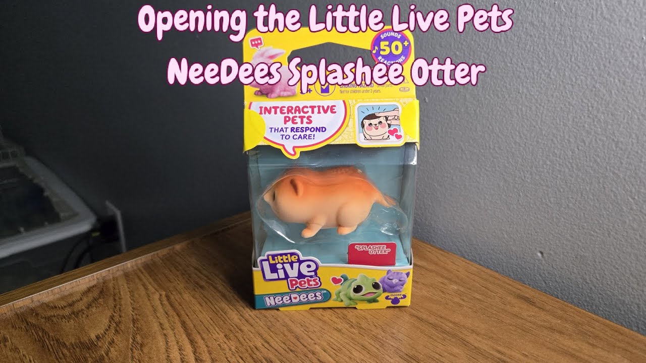 Opening the Little Live Pets NeeDees Splashee Otter
