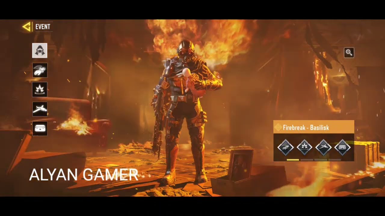 S11 Legendary Firebreak Lobby View _ S11 Character _ S11 Leaks cod mobile.   