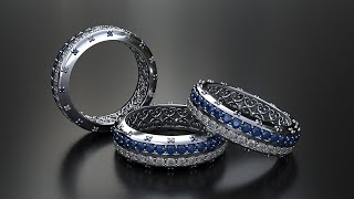 Double Row Eternity Band - MatrixGold®