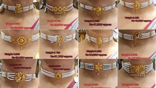 D Pearl Choker Necklace Design With Priced Pearl Jewellery Designlight Weight Pearl Choker