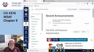 CIS4376 WSAF9 Part1