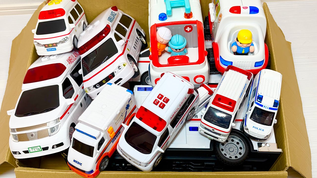 Ambulance miniature car runs! Emergency driving test. - YouTube