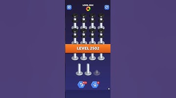 Nut Sort Level 2502 - Color Puzzle Game by Kiwi Fun #games #puzzle #NutSort #NutSortSolution