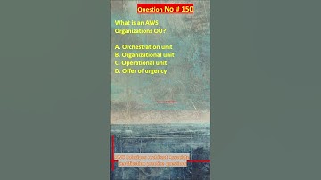 AWS Solutions Architect Associate Certification Practice Questions | Question No. 150 #aws #shorts