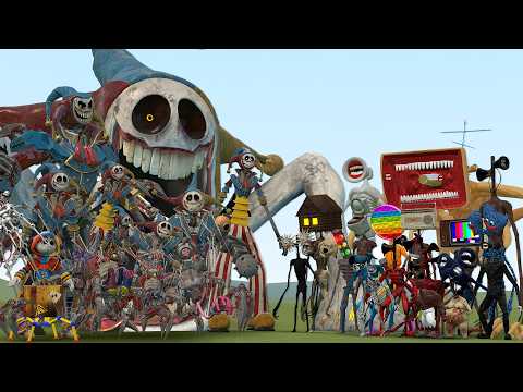 ALL PROTOTYPE POPPY PLAYTIME 5 VS ALL SIREN HEAD TREVOR HENDERSON in Garry's Mod