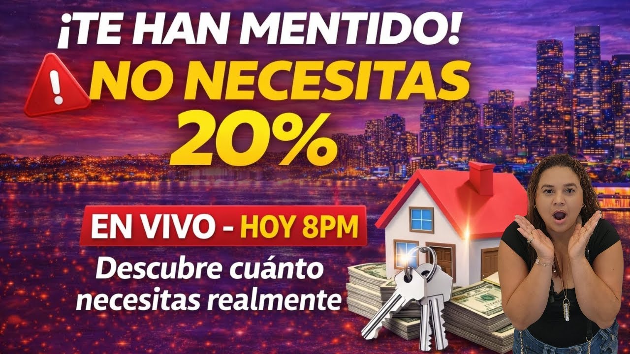 🚨 ¡TE HAN MENTIDO! No Necesitas 20% Para Comprar Casa en Florida (En Vivo)