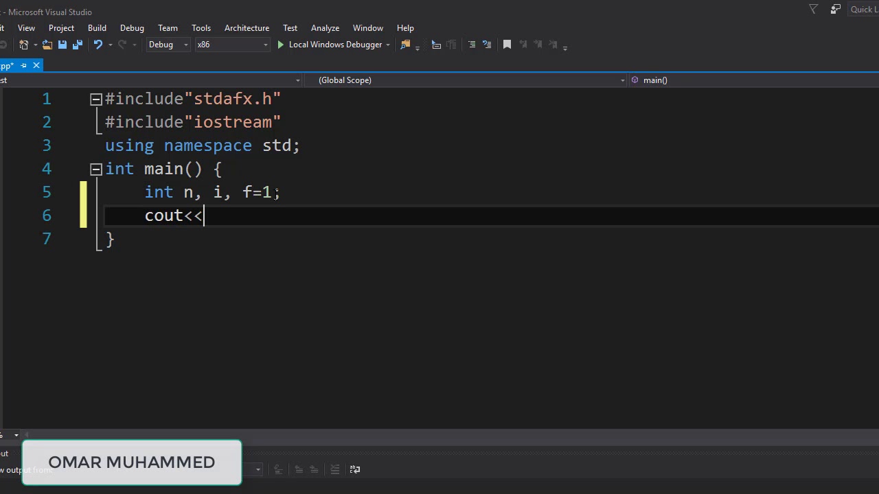 factorial in C++ (Arabic) - YouTube