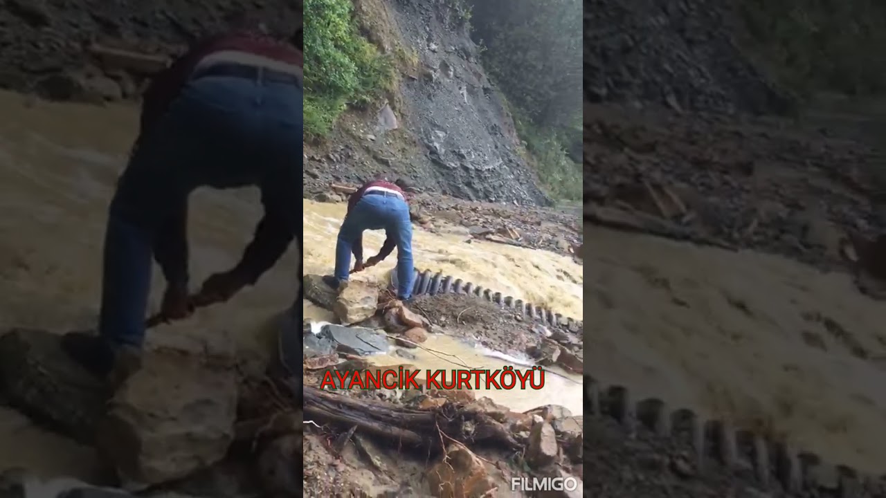 sinop ayancik kurtköyü Göçköyü deresi yapildi Emegi gecen herkese tsk