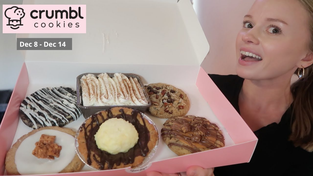 NEW CRUMBL Flavors this week Eggnog Tres Leches Cake, Brookie Pie, Cowboy Cookie, Cinnamon Crunch