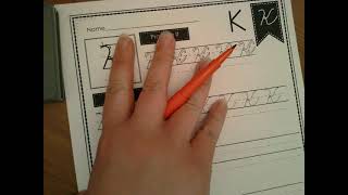 Cursive - Lower Case 'k' & Upper Case 'K'
