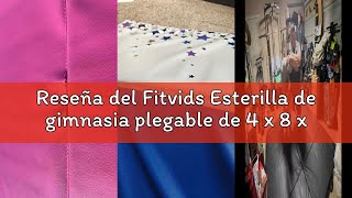 Reseña del Fitvids Esterilla de gimnasia plegable de 4 x 8 x 2 pulgadas, con asas de transporte, de