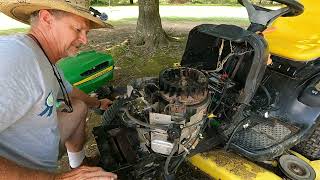 John Deere LA150 Carburetor Swap Save time by not making the MISTAKES I Made 40 China Carb