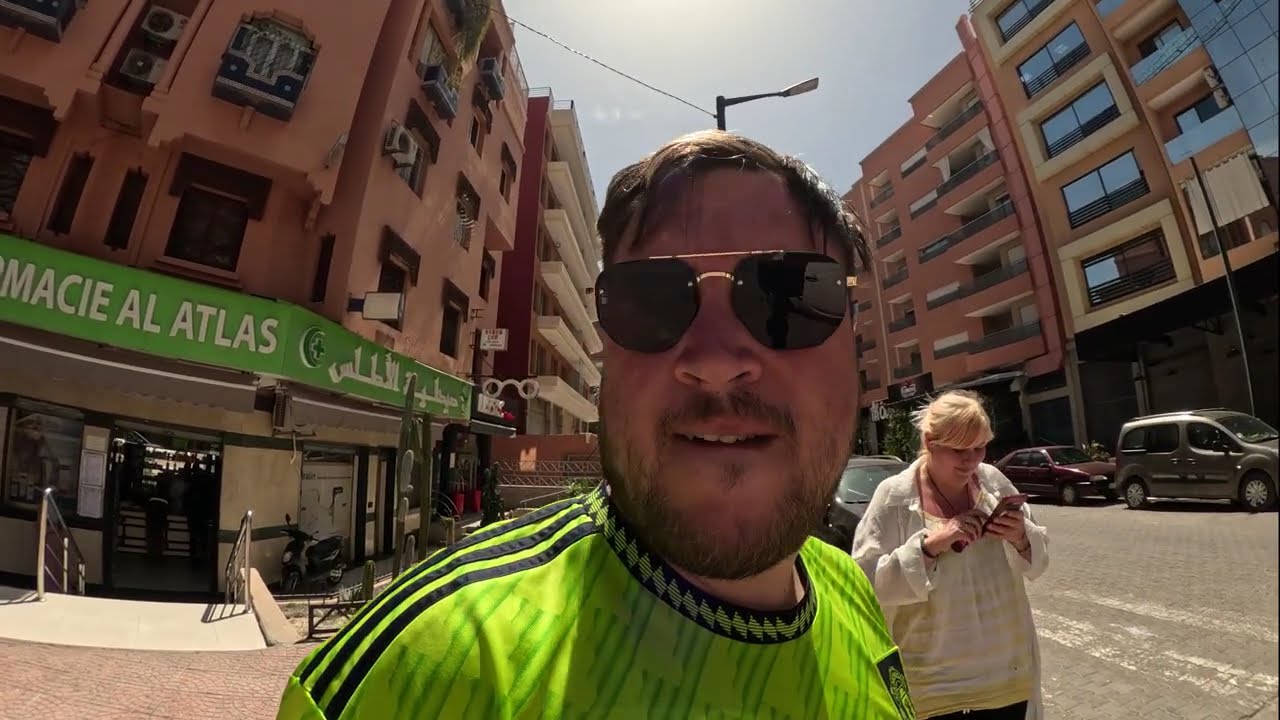 Crazy Crane Action in Marrakech, Morocco