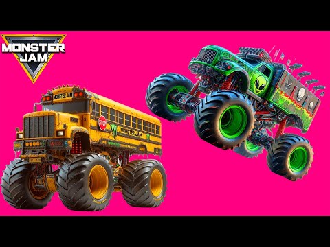 Freestyle Highlights Monster Jam - Legendary Career Monster Trucks Grave Digger Coffin Dance #25