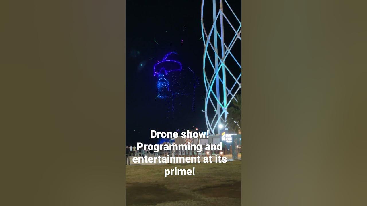 Programmed drones light show! YouTube