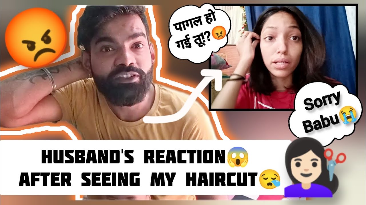 *My Husband' reaction*😱 after seeing my haircut?💇🏻‍♀️😡|| haircut करने का मेरा क्या reason* था?😭 