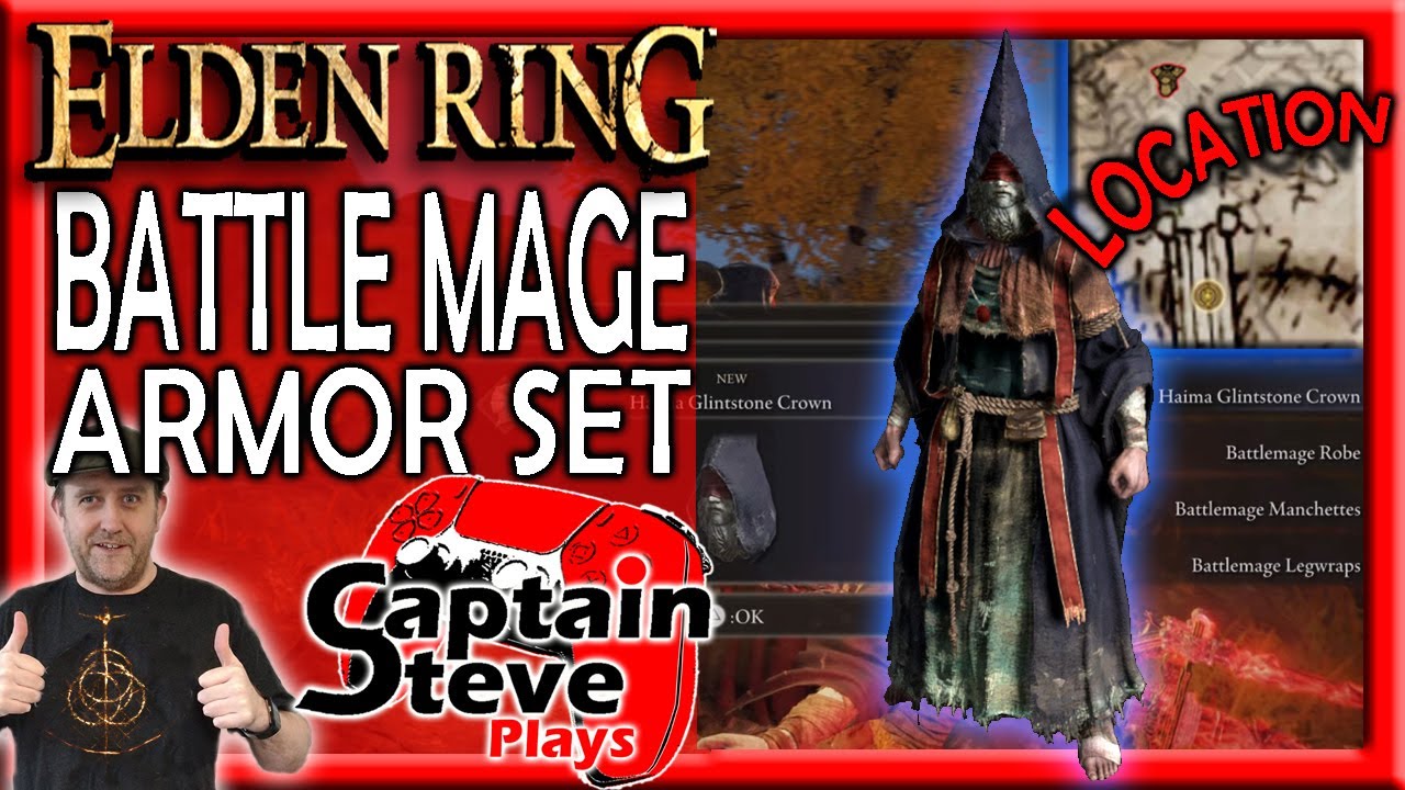 Elden Ring Battle Mage Armor Set Easy Captain Steve Plays Guide