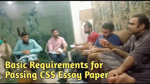 Sir Asim ( PAS) explaining the basic requirements to pass Essay Paper