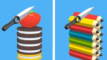 Slice it all/ VOODOO Tummy, Noob vs Pro vs Hacker god (B ASMR 999 Cutting)