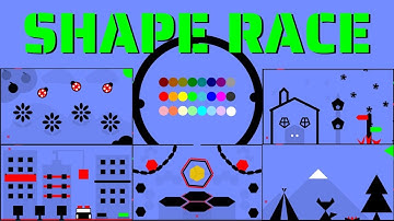 24 Marble Race EP. 47: Shape Race (by Algodoo)