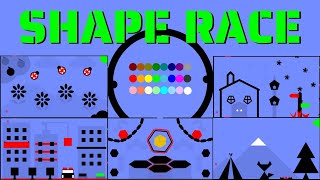 24 Marble Race EP. 47: Shape Race (by Algodoo)