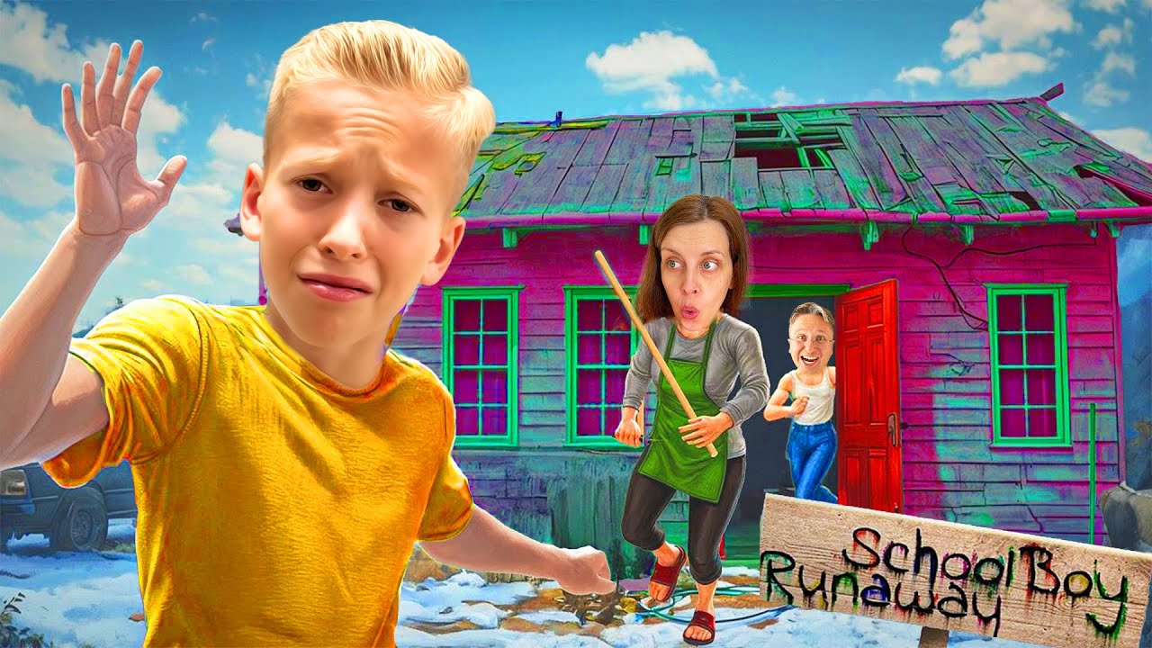 😱 Fugim de PĂRINȚII SEVERI 🤯 Schoolboy Runaway în VIAȚA REALĂ 🤫 FILMUL