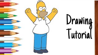 Come Disegnare Homer Simpson Tutorial Disegno Po Dopo Po