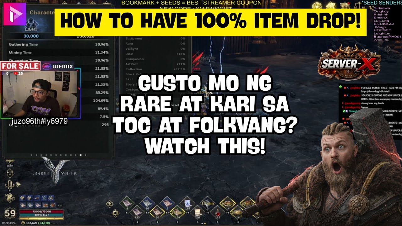 LEGEND OF YMIR : HOW TO HAVE 100% ITEM DROP RATE! LOOT EVERYTHING NOW! 💥 EXPLAINED (TAGALOG)