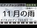 11月の雨/CHiCO with HoneyWorks【ピアノ伴奏】(原曲キー・ガイドなし)