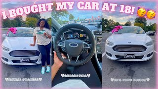 BUYING MY FIRST CAR AT 18!!! (Ford Fusion, car tour, car decorating, amazon finds, & more!)