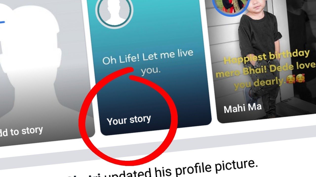 How to remove Facebook story