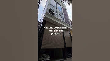 Nhà phố có bán hầm, mặt tiền 9m làm văn phòng kết hợp nhà ở.