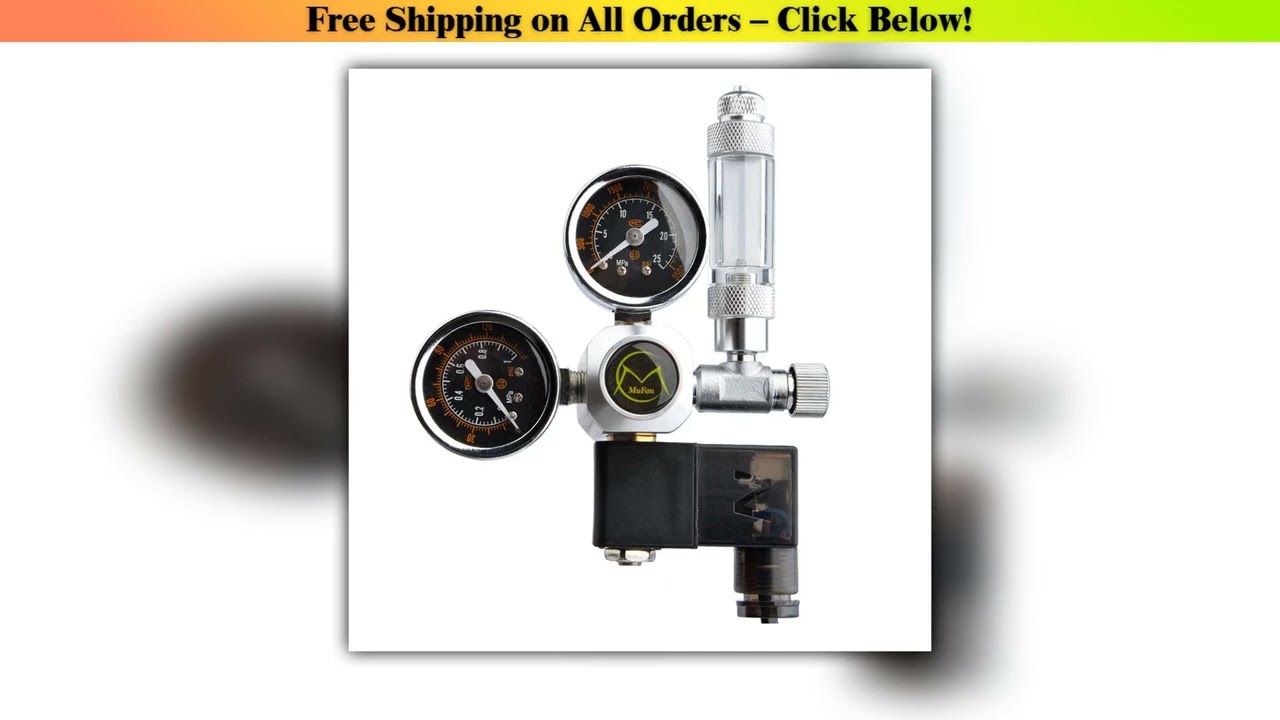 DIY Aquarium CO2 Regulator Magnetic Solenoid Kit Check Valve Fish Tank Accessories CO2 Control