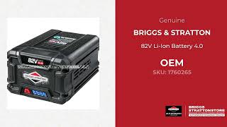 1760265 82V Li-Ion Battery 4.0 B&S - Briggs and Stratton - Genuine OEM Part