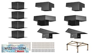 VEVOR Pergola Kit 4x4 Inch Pointed Roof Pergola Brackets for 3.5x3.5 In Lumbers