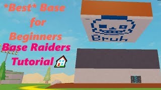 How To Build Most Op Base For Beginners Base Raiders Tutorial Youtube - roblox base raiders best base