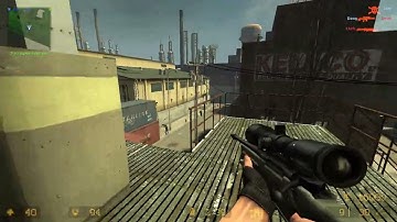 Counter Strike Source Assault Bots #4 Just Only Sniper Rifles