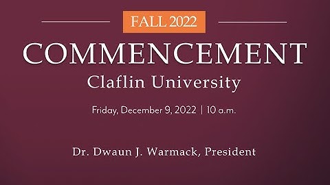 Fall 2022 Commencement Promo