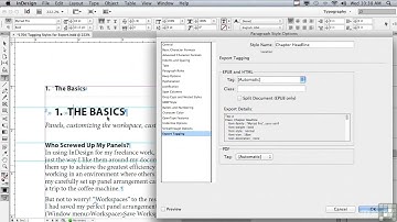 tutorial adobe indesign Tagging Styles For Export