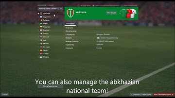 Abkhazian Database For Football Manager 2017!