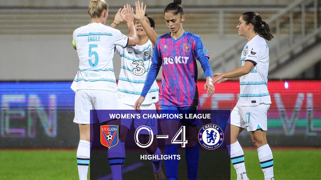 Oxido local béisbol Vllaznia Femra 0-4 Chelsea Women | Women's Champions League Highlights -  YouTube