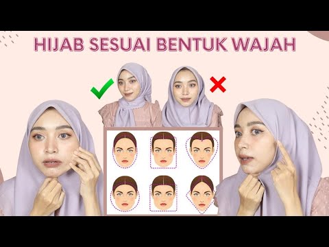 Tips & Trik Tutorial Hijab Segi Empat Sesuai Bntuk Wajah ll Bulat Tembem Kotak Lonjong dll