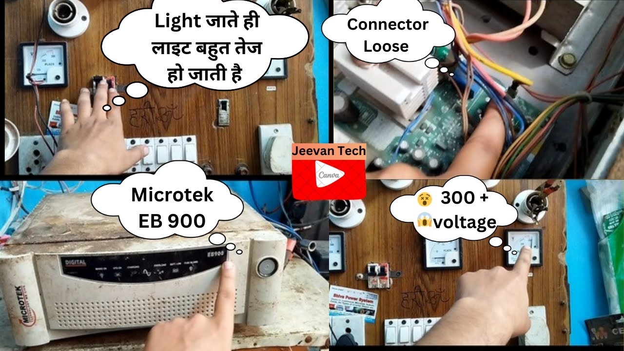 Microtek Inverter | Output Problem | High Voltage | Jeevan Tech | 