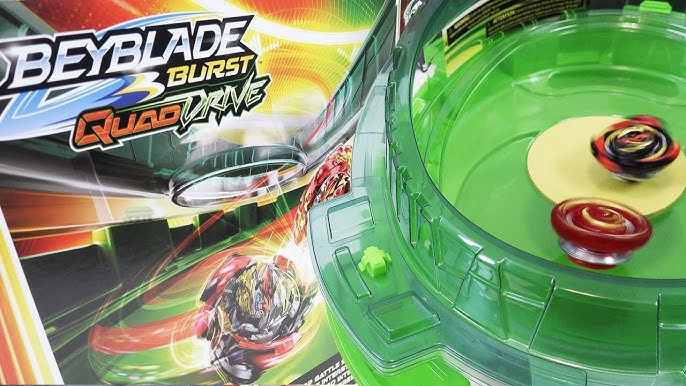 BEYBLADE Burst Surge Speedstorm Motor Strike Battle Set with Motorized  Stadium, 2 Top Toys and 2 Launchers