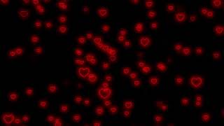 Flying Heart❤️Red Heart Neon Lights Love Heart Background Video Loop [10 Hours]